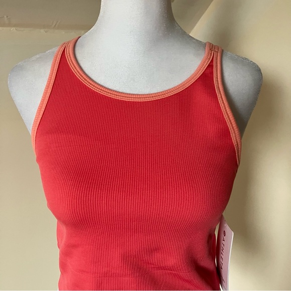 Athleta Pink Aurora High Neck Crop Tank size Medium NWT - Picture 3 of 7